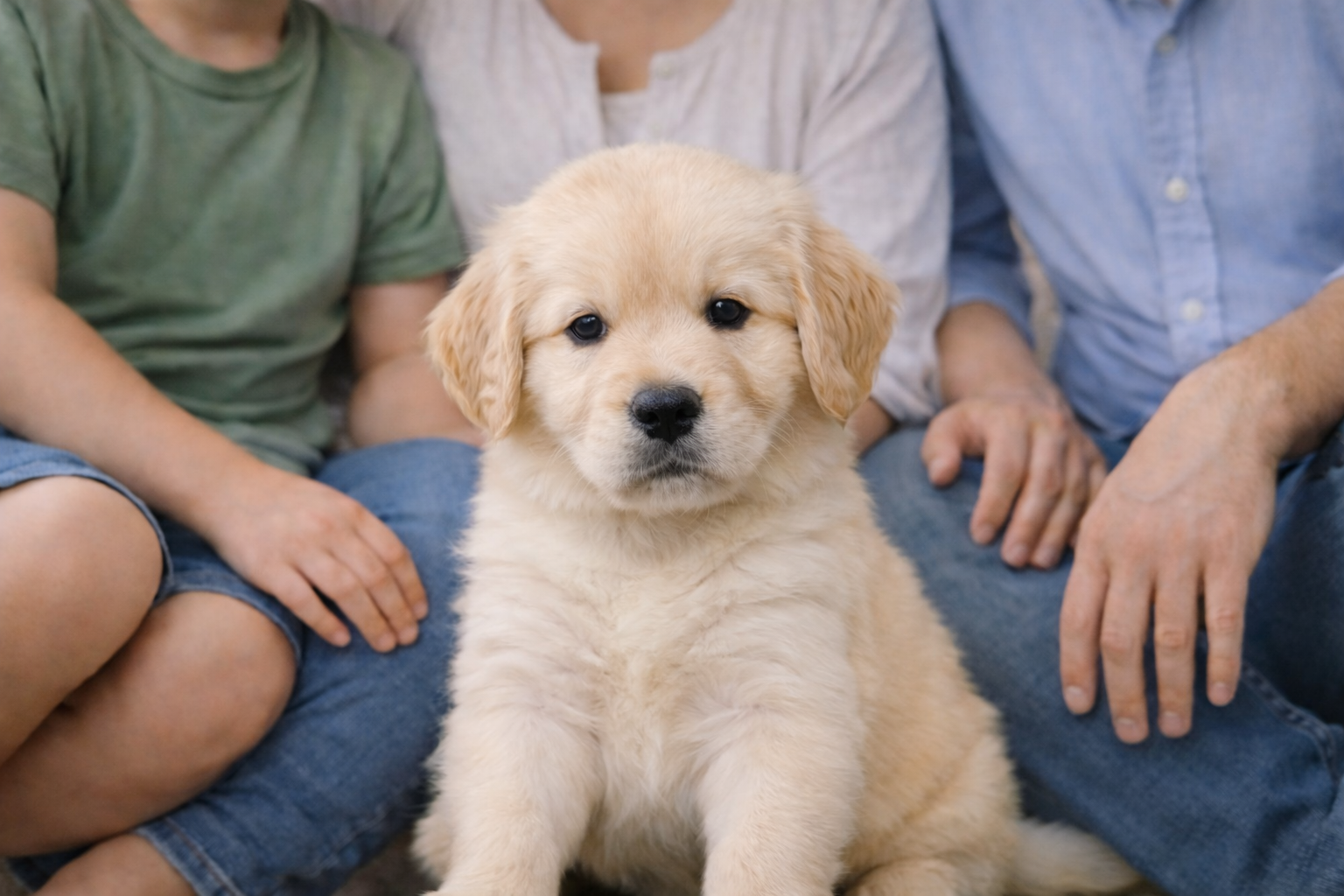 初めてゴールデンレトリバーを迎える方へ 家庭で育つ子犬の様子