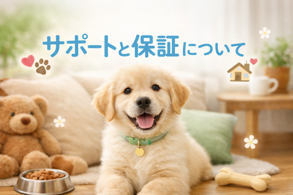 お迎え後のサポートと保証について